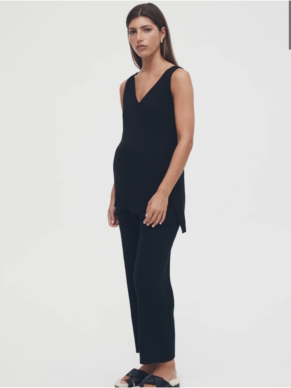 legoe heritage maternity & postpartum knit set / size 0 top and 1 bottom